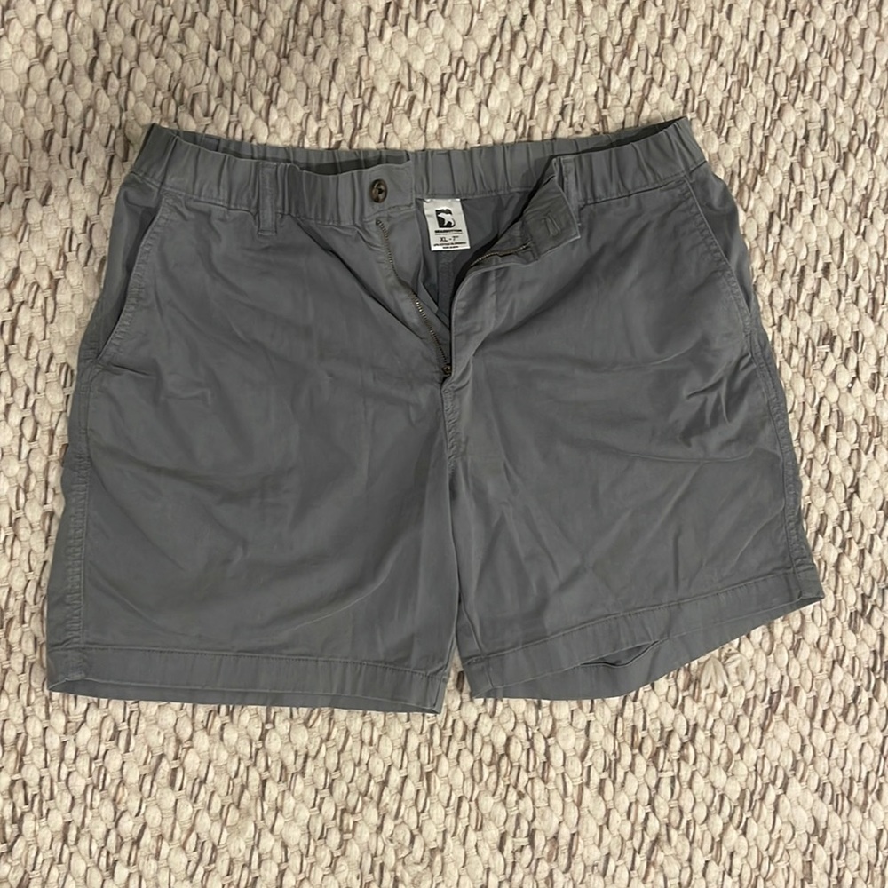 7” inseam, Brand New, 4 Way Stretch, Elastic Waistband, Buttoned Back Pockets